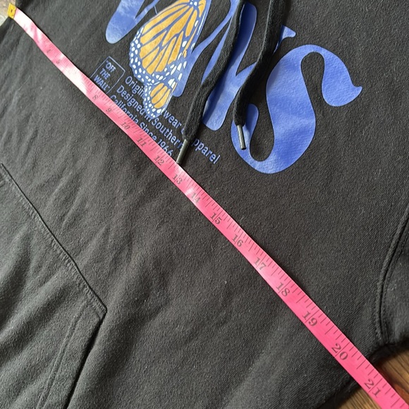 VANS Butterfly hoodie black blue and yellow size Small - Picture 5 of 8